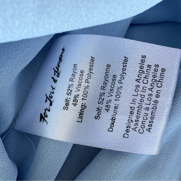 For Love & Lemons Sweetheart Mini Dress in Periwinkle with Underwire Size XS - Picture 9 of 10